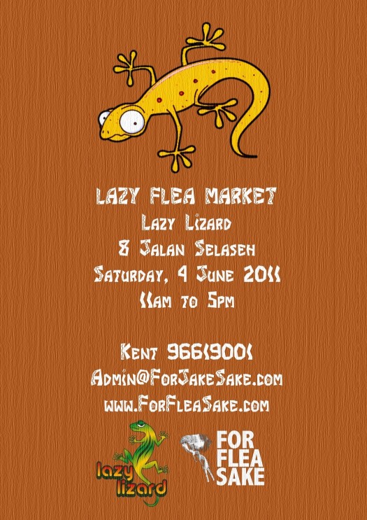 Lazy Flea Market@ Lazy Lizard 4 June 2011, 8 Jalan Selaseh